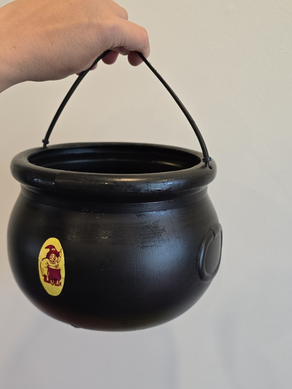 Vintage Norben Halloween Witch Cauldron Candy Bucket Made in Canada